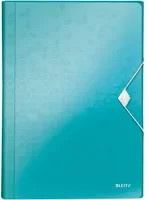 Leitz Fächermappe WOW A4 aus Kunststoff in Transparent Blau Türkis - Bild 1