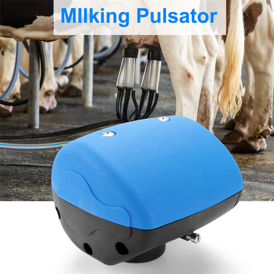 Pneumatischer Milchpulsator L90 aus Kunststoff mit 2 Auslässen für Melkmaschinen von Kühen und Schafen in Blau - Bild 3