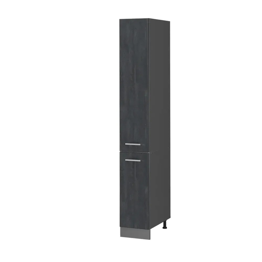 Vicco Apothekerhochschrank R-Line Medizinschrank für die Küche Schwarz Beton Anthrazit B/T/H: 30 x 57,2 x 207 cm - Bild 2