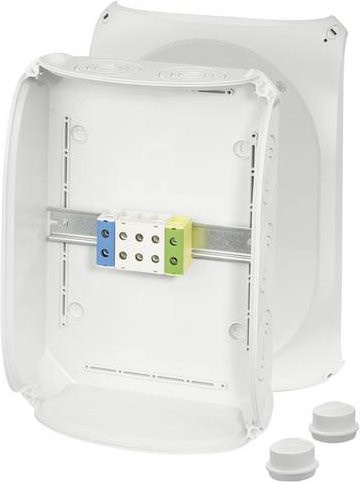Hensel Abzweigdose 62000229, halogenfrei, plombierbar und witterungsbeständig, weiß, B: 35,5 cm, T: 25,5 cm - Bild 1