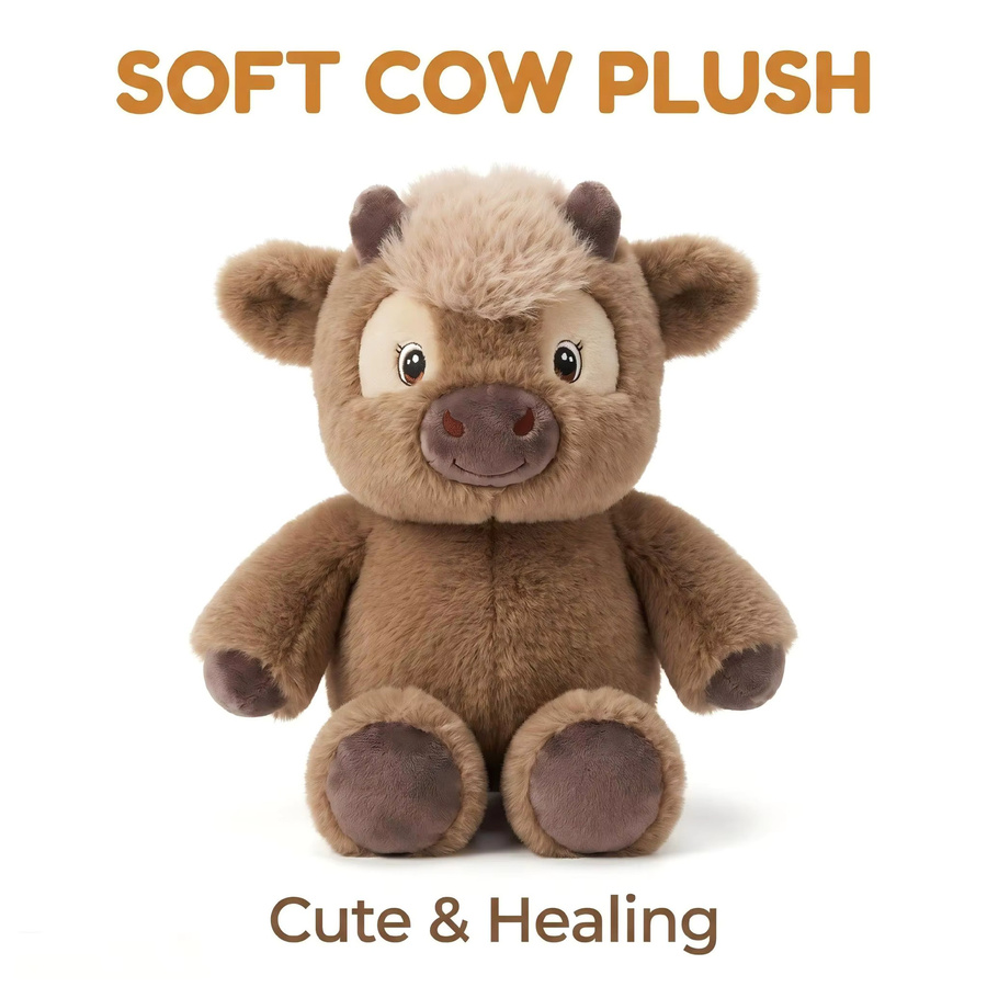 blushbear Kuh-Plüschtier, braun, 40 cm, kann laufen - Bild 2