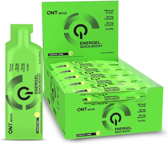 QNT Energiegel Limette, Beutel, 25 x 0,055 l - Bild 1
