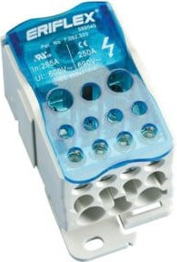 ERICO Kleinverteiler UD-250A aus Kupfer und Messing in Blau - Bild 1