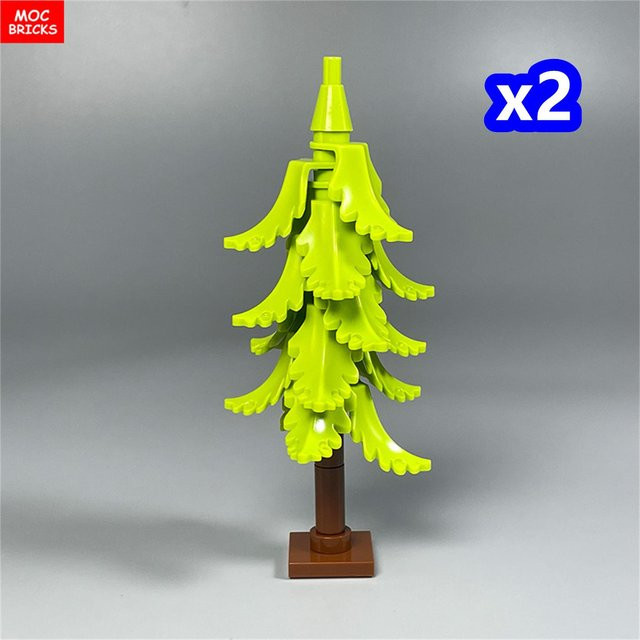 Yiran toy MOC Bausteine Pflanze Winterbaum Busch Kiefer, Konstruktionsstein, ab 6 Jahren - Bild 1