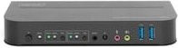 Digitus DS-12850 KVM-Audio-USB-Switch 2-Port mit HDMI, DisplayPort und USB-C in Schwarz für 4K UHD - Bild 1