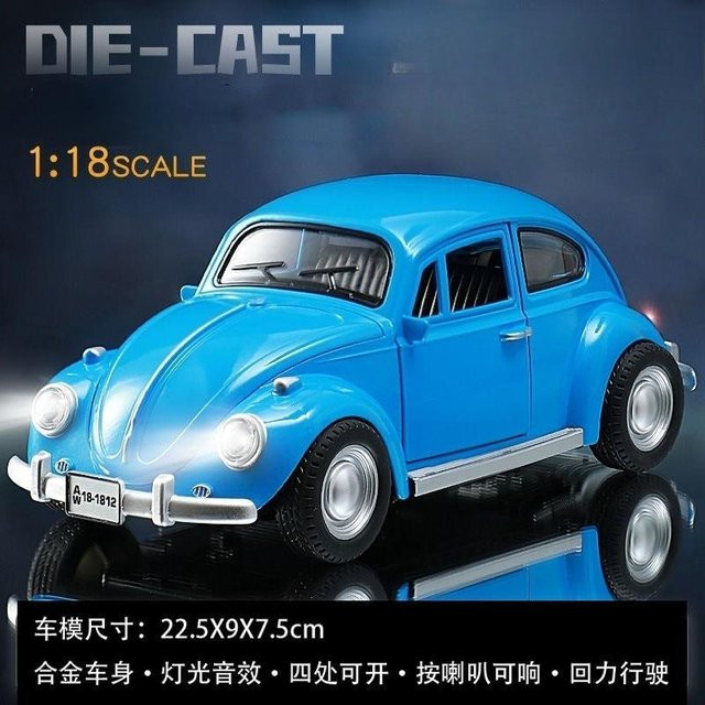 Linyi toy car 1955 Käfer Oldtimer, Modellauto, 1:18, mit Ton und Licht, ab 14 Jahren - Bild 1