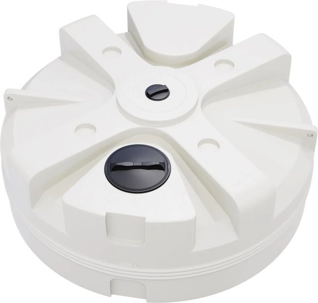 KMND Trinkwasser Wassertank Aufsatzzisterne aus Polyethylen, Weiß, Volumen: 3000 l, B/T/H: 230 x 93 x 93 cm - Bild 1
