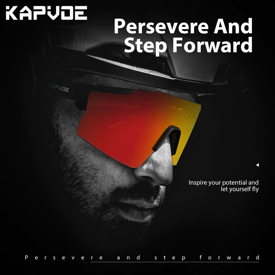 KAPVOE Sportsonnenbrille, Unisex, Vollrand, Kunststoff - Bild 3