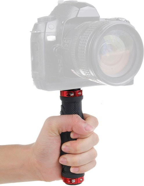 GoPro Grip Stabilisator Handheld Stativ mit 1/4 Zoll Schraube in Schwarz für GoPro 12, 11 und Action Kameras - Bild 1