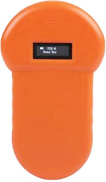 KONNWEI Handheld Mikrochip-Scanner mit OLED-Display, tragbarer Haustier-Scanner in Orange, USB-C wiederaufladbar - Bild 1