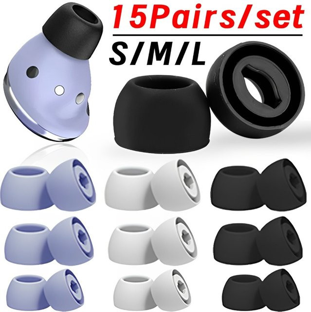 Samsung Galaxy Buds Pro Silikon-Ersatz-Ohrstöpsel in Weiß, rutschfeste In-Ear Kopfhörer-Zubehör-Aufsätze - Bild 1