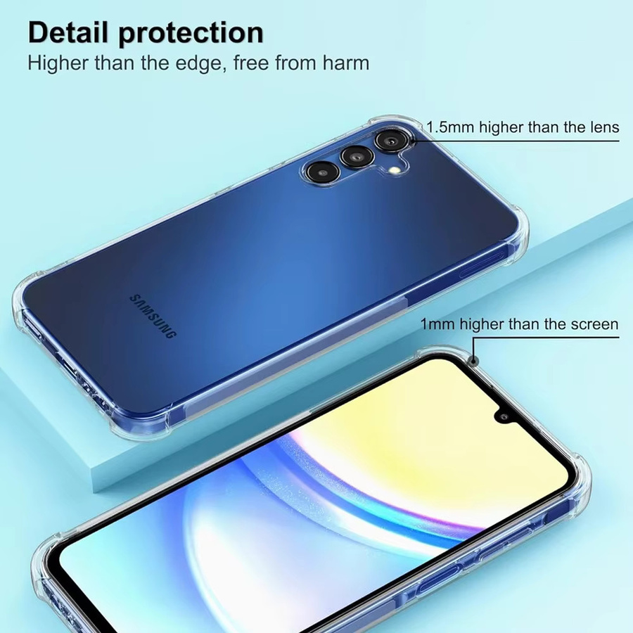 Stoßfeste transparente Silikonhülle aus weichem TPU für Samsung Galaxy S24 Ultra, S23, S22 Plus, S21 Ultra, S20 FE, A05, A15, A25, A35, A55 - Bild 3