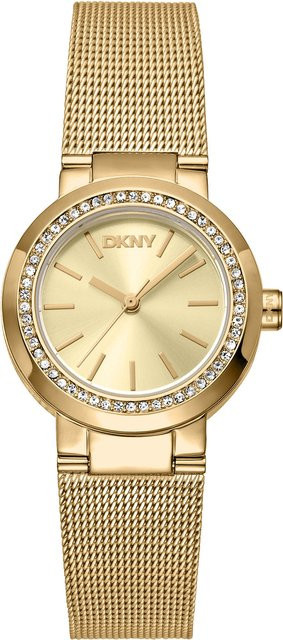 DKNY Armbanduhr Eastside Mini, Quarz, Edelstahl, Champagner, 28 mm, Damen - Bild 1