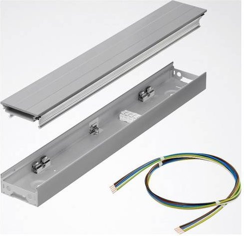 Trilux SFlow D-L B L560 03 Blindabdeckung Endkappe aus Aluminium in Silber - Bild 1