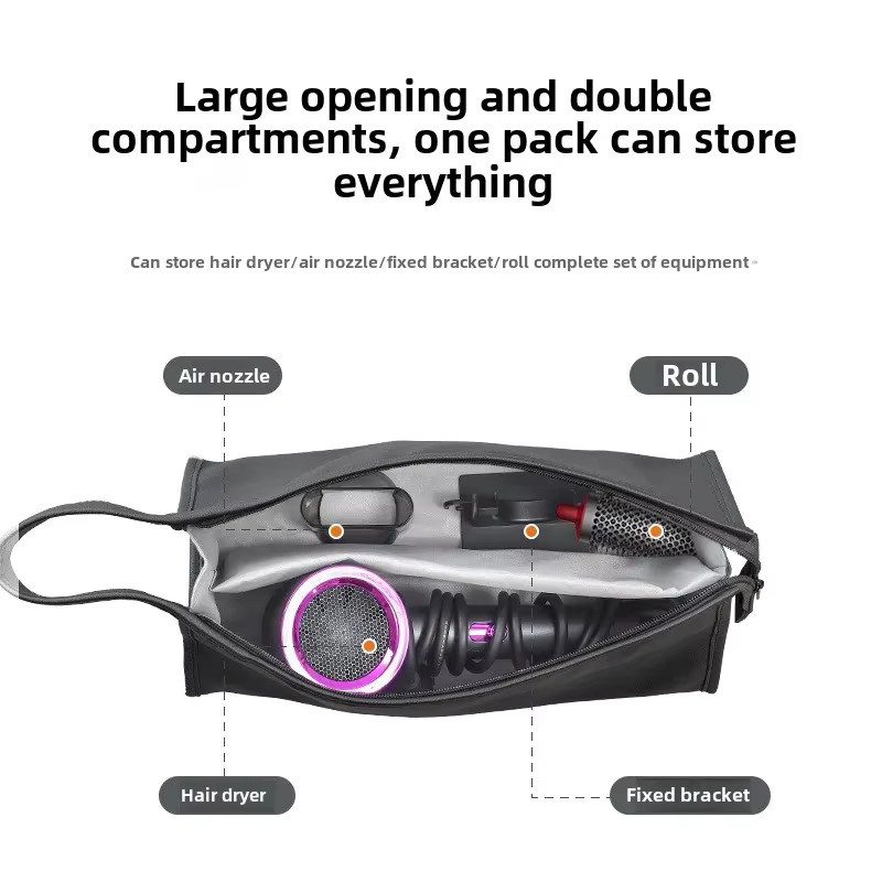 Dyson Airwrap Reise-Organizer und Aufbewahrungstasche in Pink, staubdichte doppellagige Tasche für unterwegs, Breite: 35,0 cm, Tiefe: 13,0 cm - Bild 2