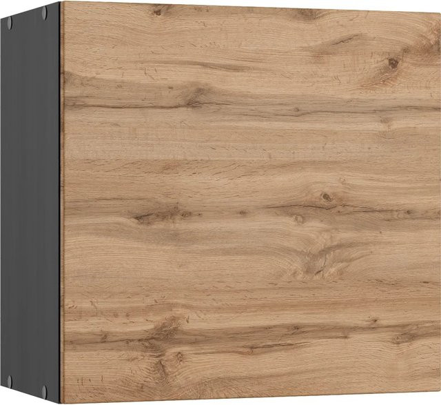 Held Möbel Küchen-Hängeschrank Turin in Wotaneiche und Graphit, Breite: 60 cm - Bild 1