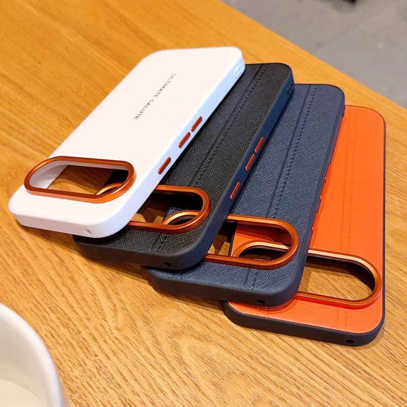 Business Gold G Logo Leder-Handyhülle für Google Pixel 11, 10, 9 und 9 A Pro XL in Rot mit Objektivschutz und stoßfestem Hartschalen-Rückenschutz - Bild 3