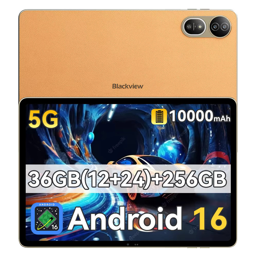 Blackview MEGA 12 Tablet in Schwarz mit 12 GB RAM, 256 GB Speicher, 12,2 Zoll 2.4K 120 Hz Display, 50 MP + 13 MP Kamera, 10000 mAh Akku und 5G Unterstützung - Bild 4
