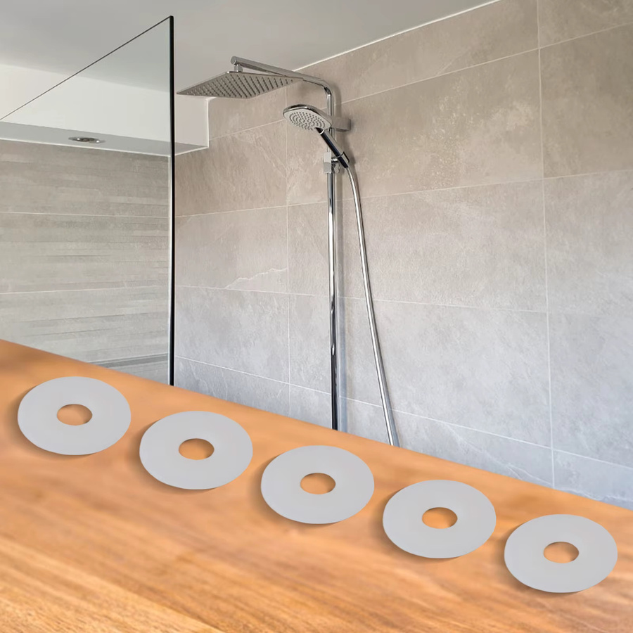 Siamp Gummidichtung als Unterlegscheibe für Toilettenspülventile in Weiß - Bild 2