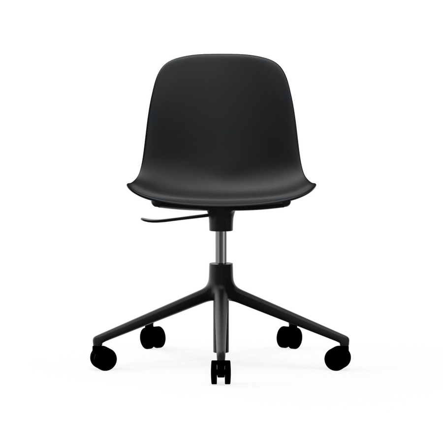 Normann Copenhagen Form Drehstuhl mit Rollen in Schwarz aus Aluminium und Polypropylen - Bild 2