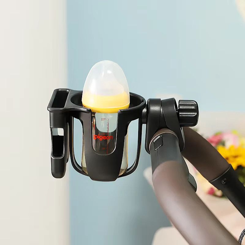 Universal Becher- und Telefonhalter für Kinderwagen in Schwarz und Grün - Bild 3