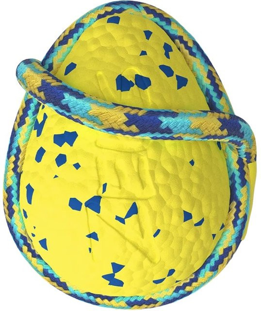 Zeus Hundespielzeug Nitro Schleuderball, Gelb-Blau, 9,2 cm - Bild 1