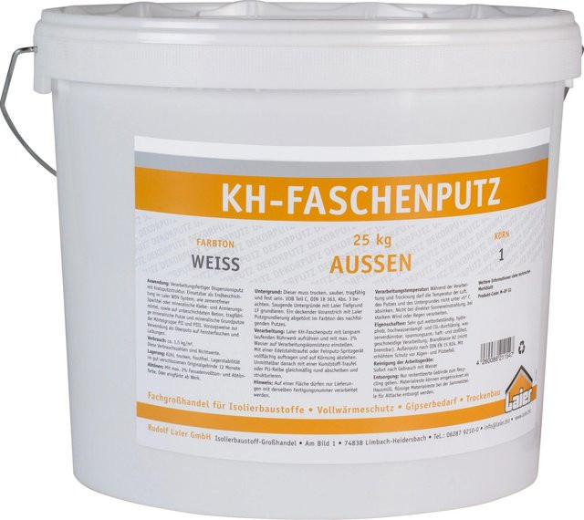 Laier Kunstharz-Faschenputz in Weiß mit einer Körnung von 0,2 bis 2 mm, 25 kg - Bild 1