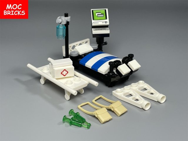 Yiran toy MOC Bausteine Operationstisch Arzt, Krankenhaus, ab 6 Jahren - Bild 1