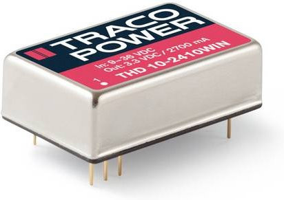 TracoPower THD 10-4822WIN DC/DC-Wandler Print 48 V/DC zu 12 V/DC und -12 V/DC 416mA 10W mit 2 Ausgängen in Silber - Bild 1