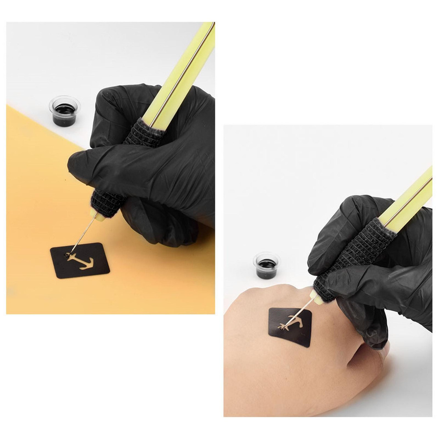 Hand Stick Tattoo Kit DIY Tattoo Zubehör Set, 3RL 5RL weiß - Bild 2