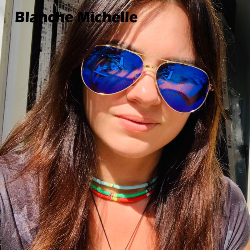 Blanche Michelle Sonnenbrille Aviator, Vollrand, Metall, Damen - Bild 1