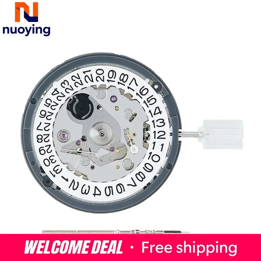 NUOYING Armbanduhr Automatik, Edelstahl, Silber, Herren, Tag-Datum - Bild 2