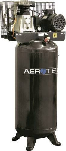 Aerotec Druckluft Kolben Kompressor kompakt 2 Zylinder stehend 400 V schwarz - Bild 1