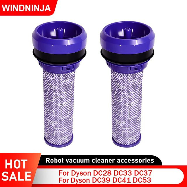 Waschbare HEPA-Filter und Barrel-Vorfilter für Dyson Staubsauger DC28 DC33 DC37 DC39 DC41 DC53 in Lila - Bild 1