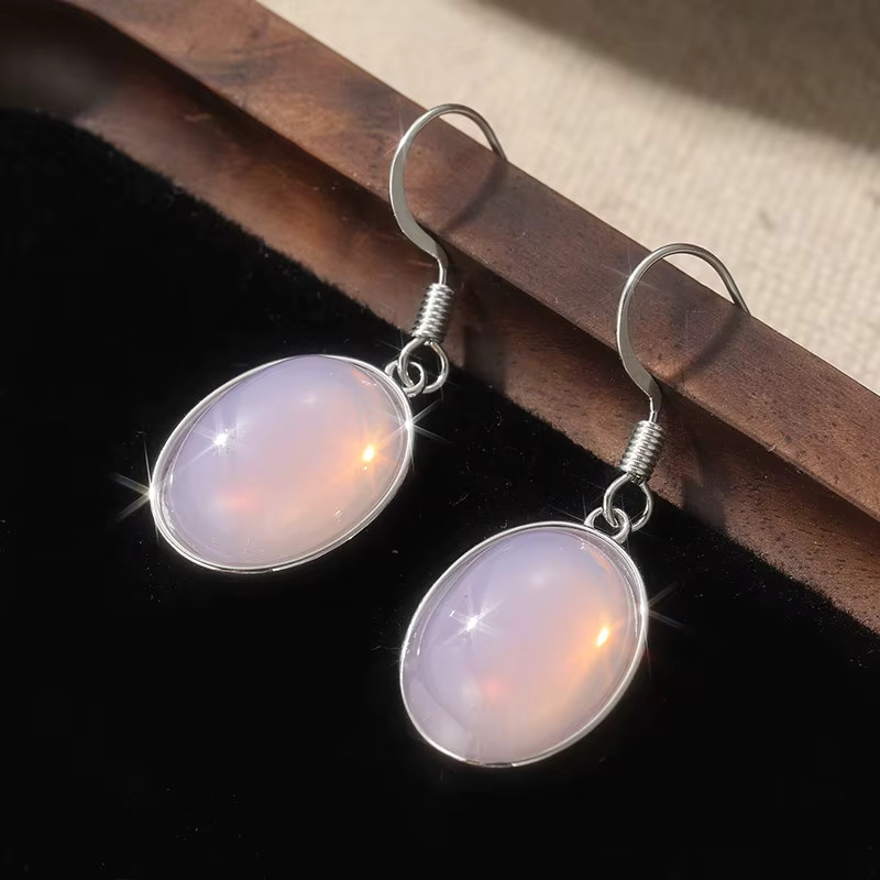 YoYo Ohrringe, Silber, rosa Edelsteine, Damen, Boho - Bild 2