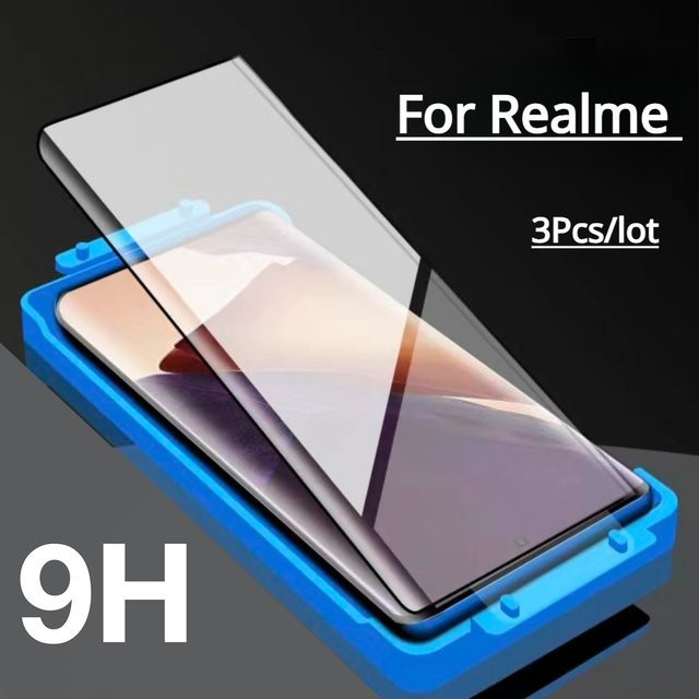 3-teiliges Keramik-Hydrogelfolie Displayschutzset für Realme 10 Pro+ 11 Pro 12 Pro Plus GT Master Edition X7 Pro Ultra in Transparent inklusive Installationsset - Bild 1