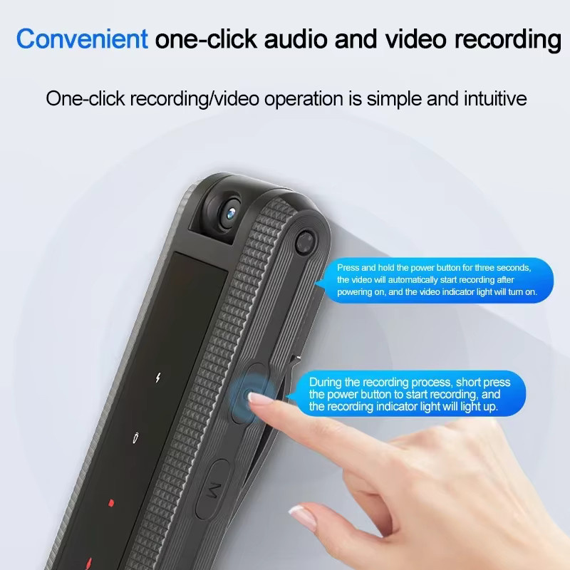 STTWUNAKE Mini-Körperkamera 1080P HD DV Professionelle Bodycam Digital Voice Video Recorder in Schwarz - Bild 5