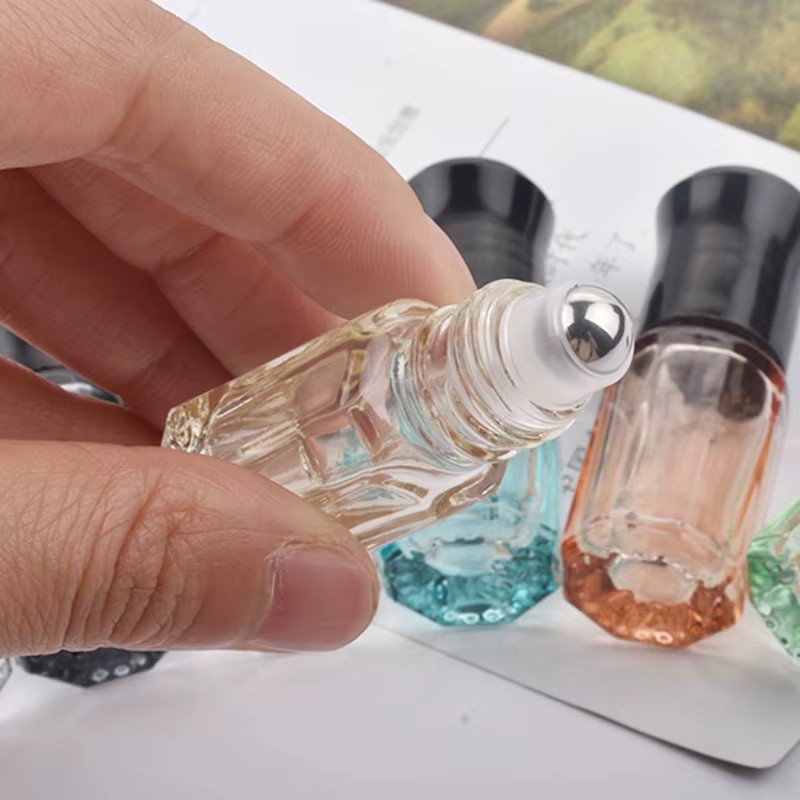 Szhu Miy Mini Parfüm Roller Flasche, 3 ml, 50 Stück, Glas, Schwarz - Bild 2