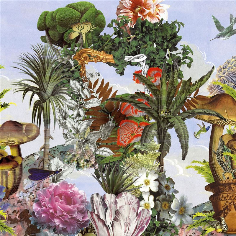 Christian Lacroix Tapete Jardin des Reves Panoramic Floral Mehrfarbig Vlies - Bild 4