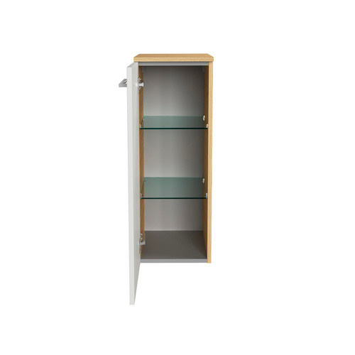 Fackelmann Bad-Hängeschrank B.Style Sandeiche/Weiss mit Soft-Close-Tür, B/T/H: 30,2 x 32 x 82,6 cm - Bild 2