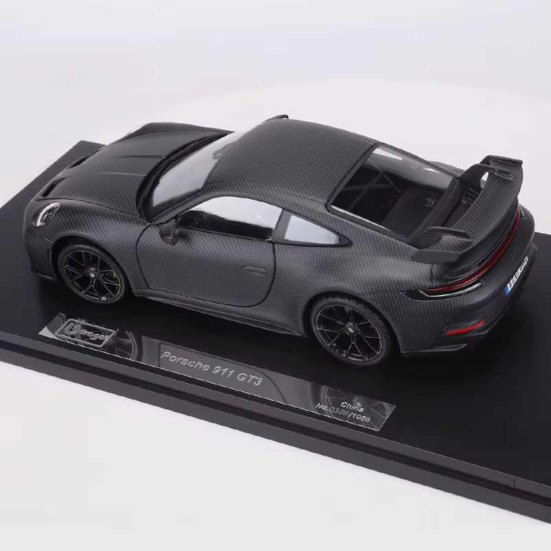 Bburago Porsche 911 GT3 50th Anniversary Edition, Automodell, 1:18, Metall, Schwarz - Bild 3