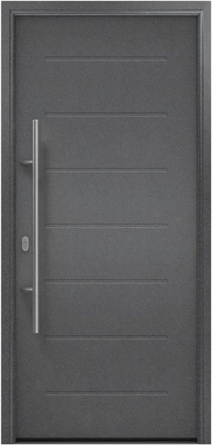 EcoStar Haustür Isopro IP 015 in Anthrazitmetallic, B: 110 cm, H: 210 cm, DIN Links - Bild 1