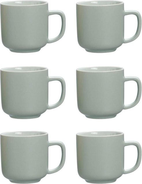 Ritzenhoff & Breker Espressotassen Jasper aus Keramik, Grau, 6er Set, 100 ml - Bild 1