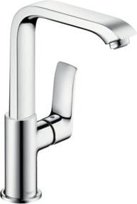 Hansgrohe Metris M Waschtisch-Einhebelmischer mit Schwenkauslauf und Pop-up-Abfluss in Chrom - Bild 1