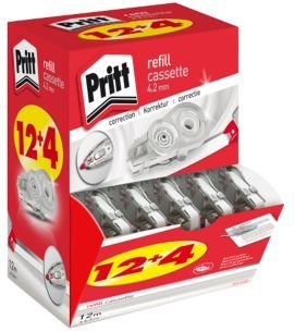 Pritt Nachfüllkassette für Korrekturroller Refill Flex, 16er Pack, Breite: 0,42 cm, Länge: 12 m - Bild 2
