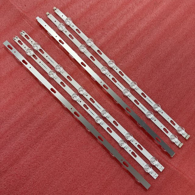 LED-Streifen Ersatzset für Samsung UE50TU7100K UE50AU7105 GU50AU7199U UE50AU7025K UE50AU7160U UE50AU7500U UE50AU7170U UE50AU7192U in Weiß - Bild 1