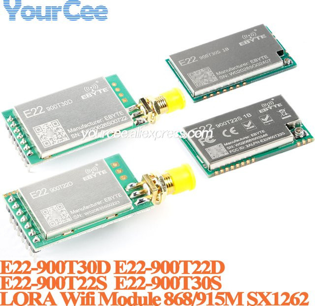 Your Cee E22 LoRa SX1262 Drahtloses WLAN Modul mit UART Schnittstelle 868MHz 915MHz RF Reichweite bis 10km in Grün - Bild 1