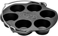 Petromax Muffinform MF6 aus Gusseisen in Schwarz - Bild 1