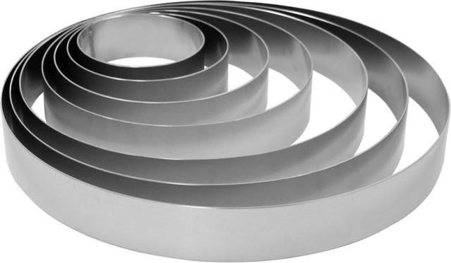 Schneider Tortenring-Set 7-teilig aus Aluminium in Silber, Höhe: 6 cm - Bild 1