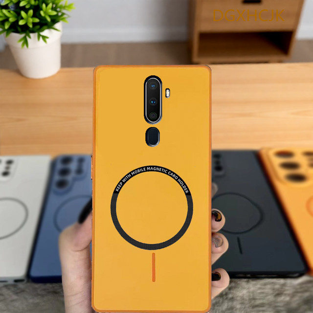 Magnetische Handyhülle für OPPO A5 2020 und OPPO A9 2020 mit Hart-Silikon-Rückseite in Mehrfarbig - Bild 1